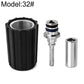 High-pressure hose connector with black sleeve, blue seal ring, and silver metal fitting