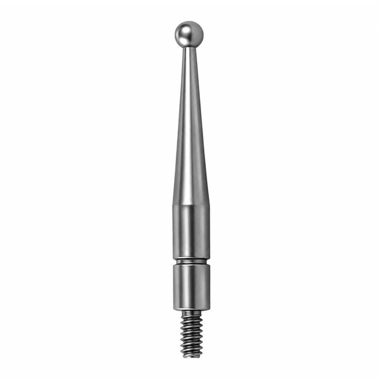 Threaded Ball Lever Dial Indicator Probe, Stainless steel, Ruby