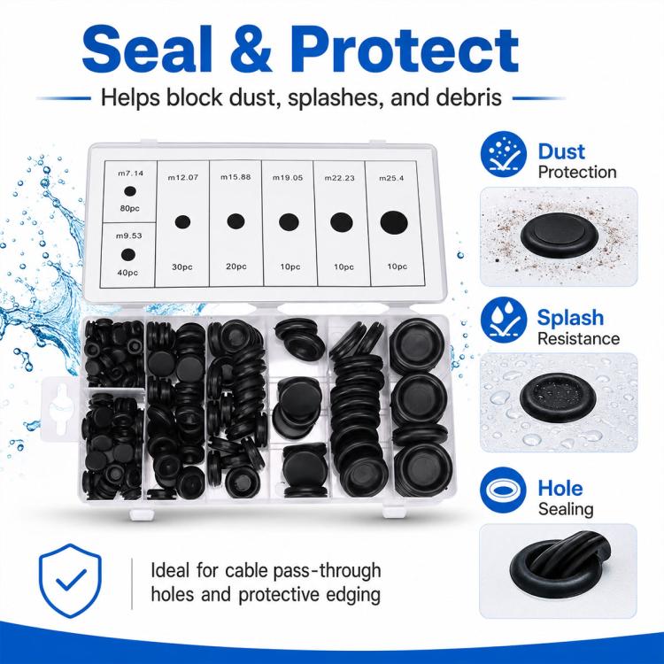 200 PCS/Set NBR Waterproof Seal Rubber Ring