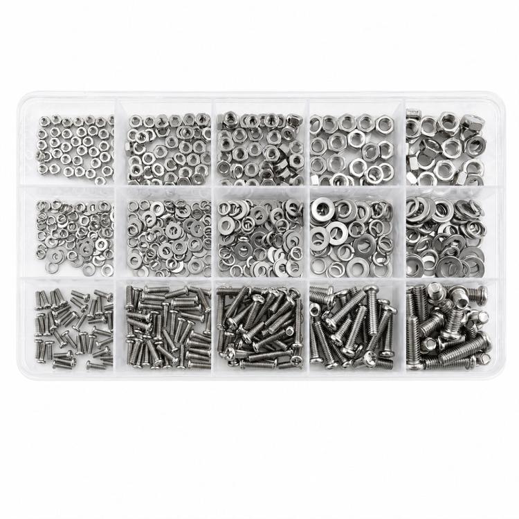 M2-M5 Hexagonal Nuts and Bolts 640PCS / Set, M2-M5 640PCS
