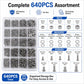 M2-M5 Hexagonal Nuts and Bolts 640PCS / Set, M2-M5 640PCS