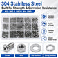 M2-M5 Hexagonal Nuts and Bolts 640PCS / Set, M2-M5 640PCS
