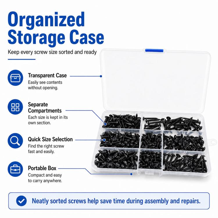 340 PCS / Set Phillips Self-tapping Screw, 340 PCS / Set