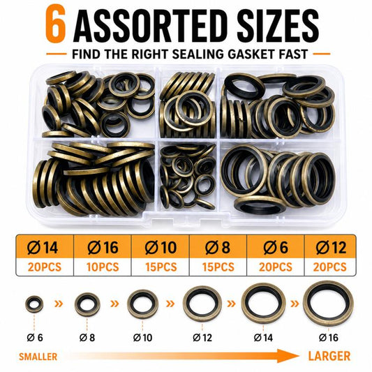 Seal Fixing Rubber Ring Flat Washer Insulating Spacers 100PCS