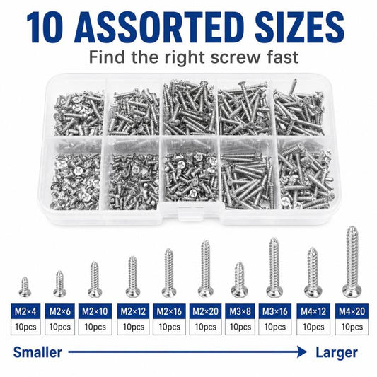 M4 Self-tapping Screw 100 PCS /  Set