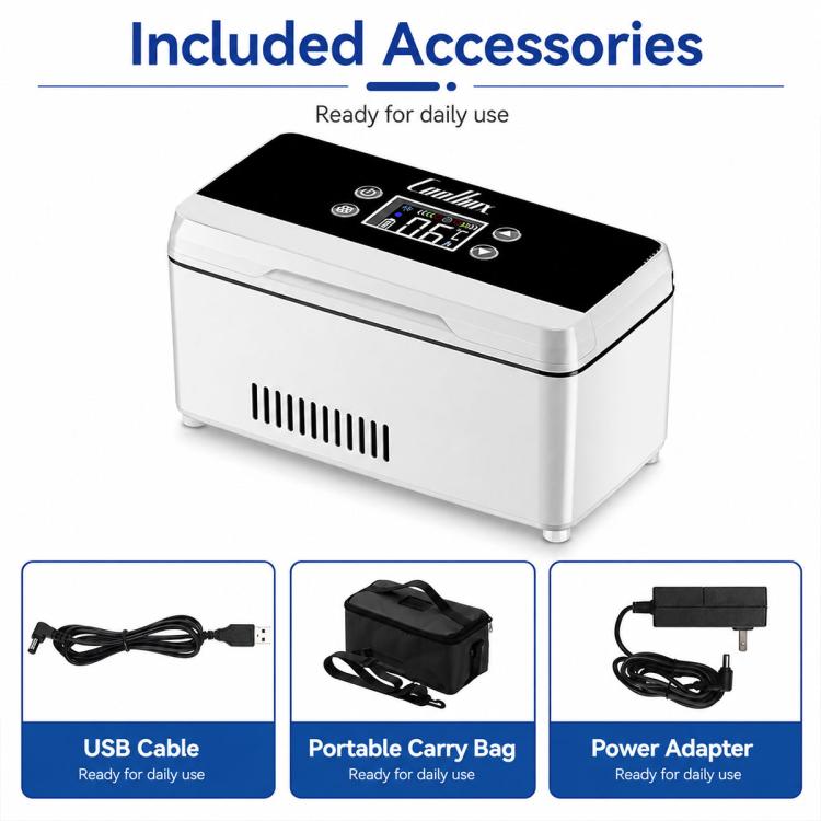 Insulin Portable Double-layer Cooling Box Medication Suitable for Car and Home Use