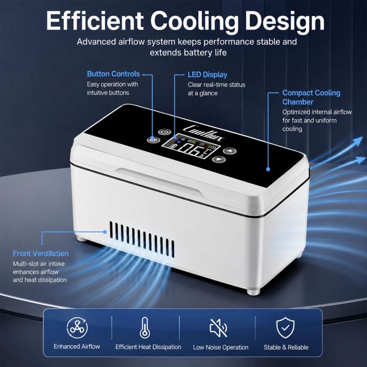 Insulin Portable Double-layer Cooling Box Medication Suitable for Car and Home Use