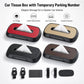 Car Tissue Box with Temporary Parking Phone Number Card, Leather