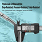 Thickened, widened net rim on aluminum frame with measuring caliper
