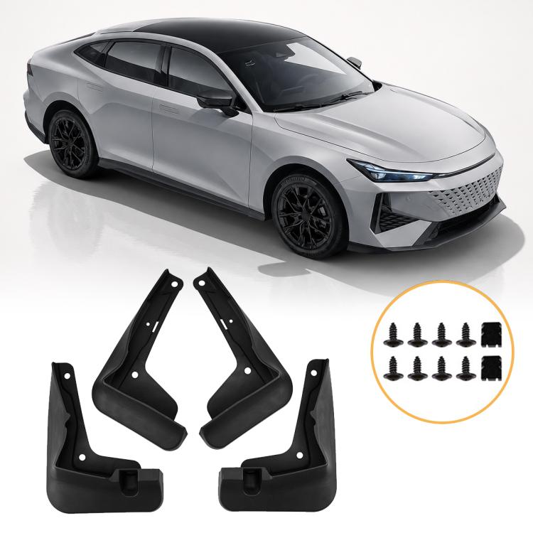 4pcs/Set Car Wheel Splash Flaps Fender Guard, For Changan UNI-V 2024