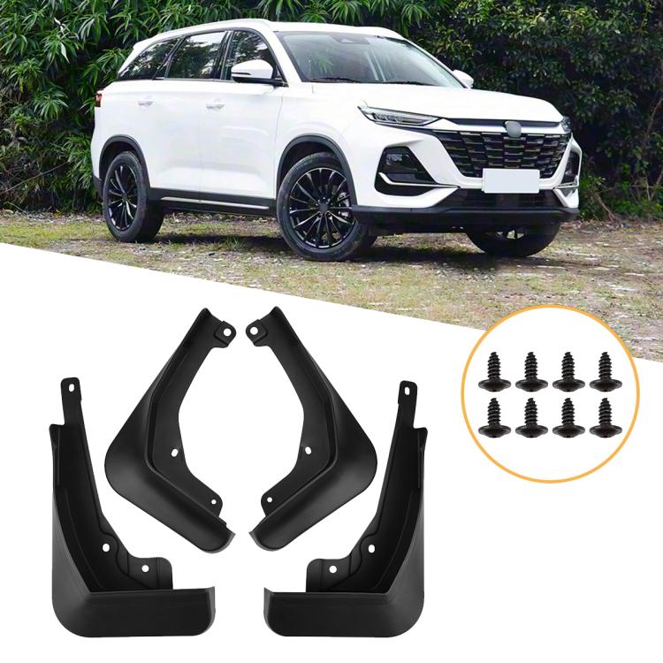 4pcs/Set Car Wheel Splash Flaps Fender Guard, For Changan CS75 Pro 2025