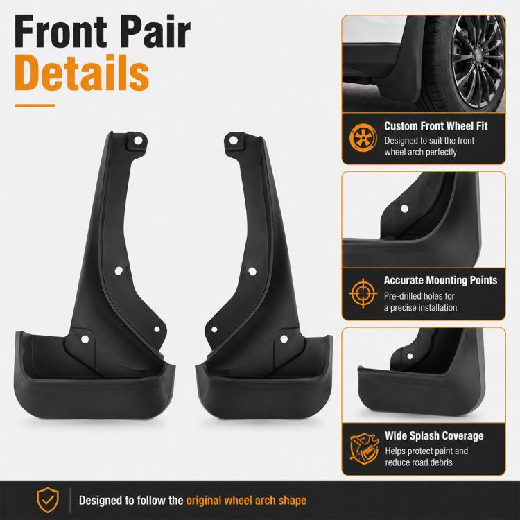 4pcs/Set Car Wheel Splash Flaps Fender Guard, For Changan CS75 Pro 2025
