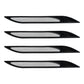 Bonnet Air Flow Vent Fender Sticker for Car Decoration, 4 PCS / Set