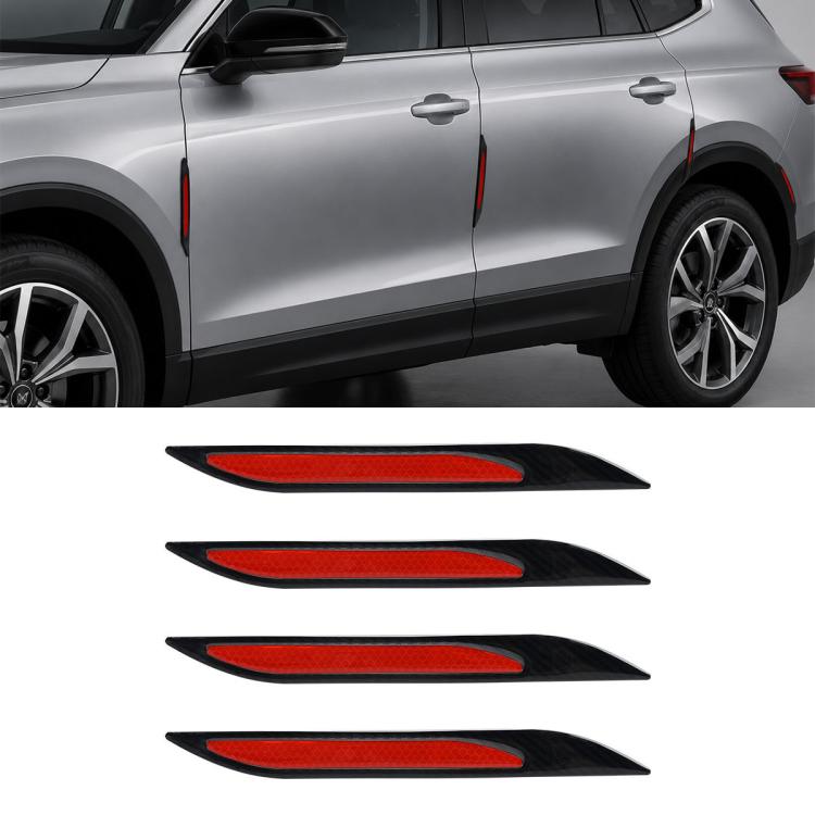 Bonnet Air Flow Vent Fender Sticker for Car Decoration, 4 PCS / Set