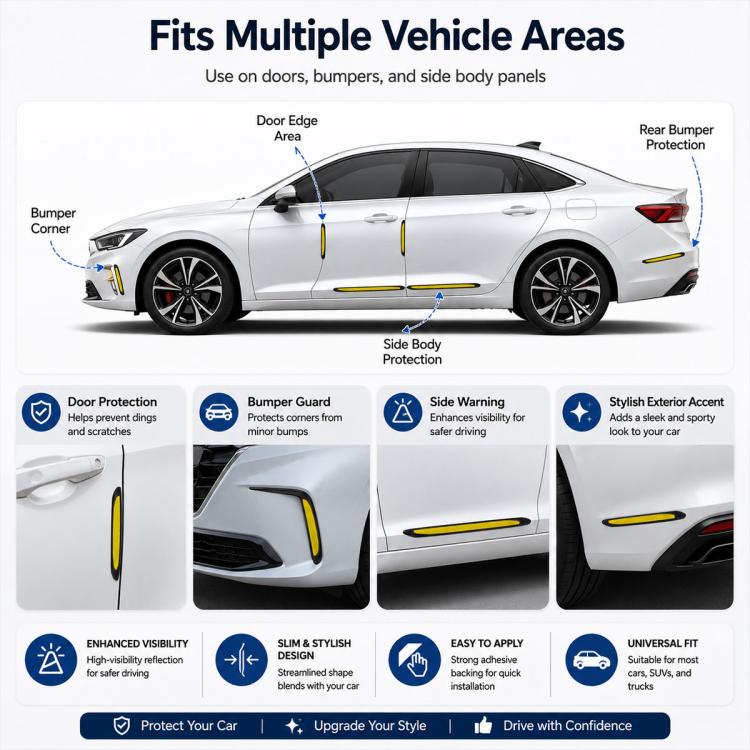 Bonnet Air Flow Vent Fender Sticker for Car Decoration, 4 PCS / Set