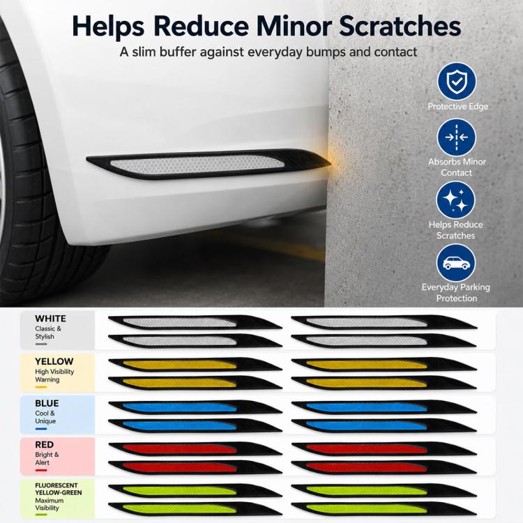 Bonnet Air Flow Vent Fender Sticker for Car Decoration, 4 PCS / Set