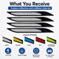 Bonnet Air Flow Vent Fender Sticker for Car Decoration, 4 PCS / Set