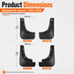 4pcs/Set Car Wheel Splash Flaps Fender Guard, For Chery Jaecoo 7 2023-2025
