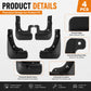 4pcs/Set Car Wheel Splash Flaps Fender Guard, For Chery Tiggo 9X 2026