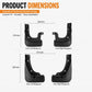 4pcs/Set Car Wheel Splash Flaps Fender Guard, For Chery Tiggo 9X 2026