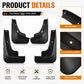 4pcs/Set Car Wheel Splash Flaps Fender Guard, For Chery Tiggo 4 Pro 2025