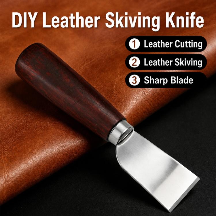 Solid Wood Handle Stainless Steel Leather Cutter Cutting Tool, Cutter Cutting Tool