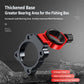 Red and black umbrella holder mount, thick base with oval ring opening