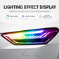 Close-up of RGB LED daytime running light strip with start-up scan pattern