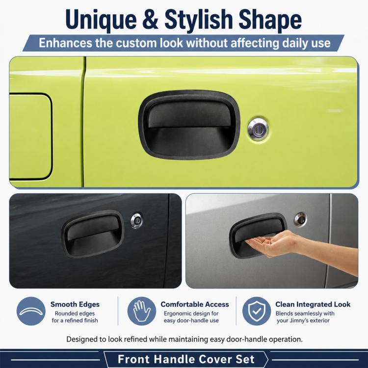 Car Door Handle Cover for JIMNY JB64 / JB74 2pcs, Front Inside Door