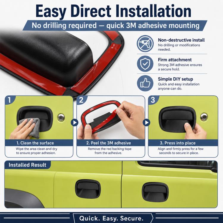 Car Door Handle Cover for JIMNY JB64 / JB74 2pcs, Front Inside Door