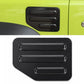 Carbon-fiber textured fuel tank cap cover with three horizontal vent slots