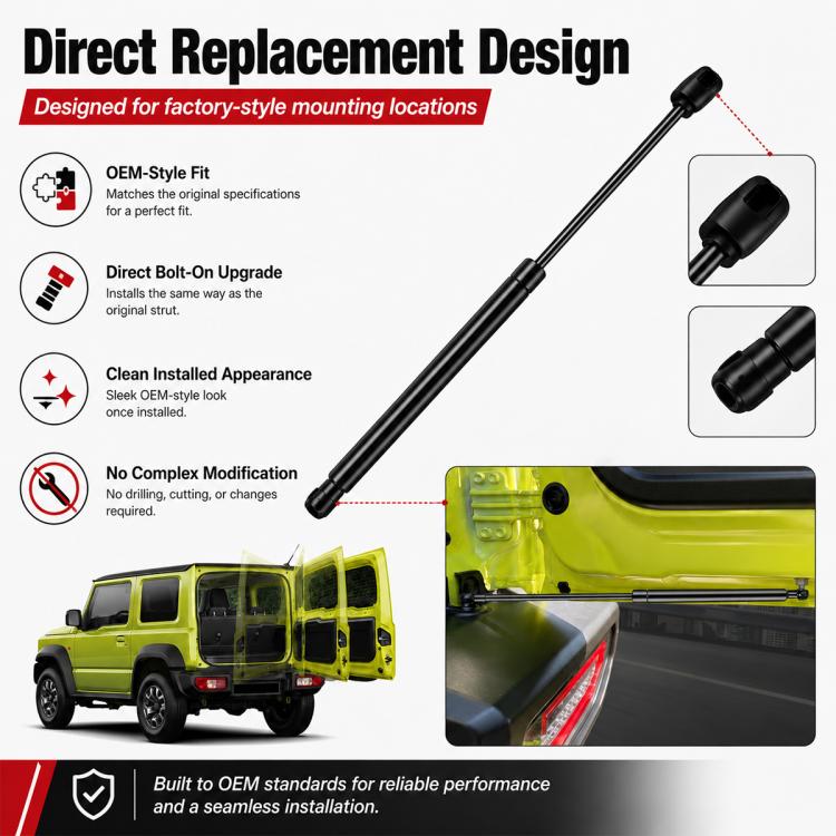 Hydraulic Plate Tailgate Support Lever for JIMNY JB64 / JB74 2pcs, Lever