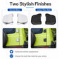 Two stylish finishes: chrome silver and carbon fiber style hinge covers