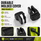 Textured black molded door limiter covers, set of 2