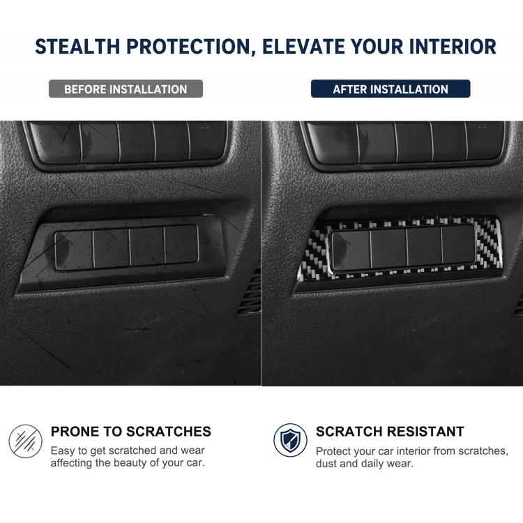 For Mazda CX-50 2022-2024 Car Headlight Switch Panel Carbon Fiber Sticker, Headlight Switch Panel