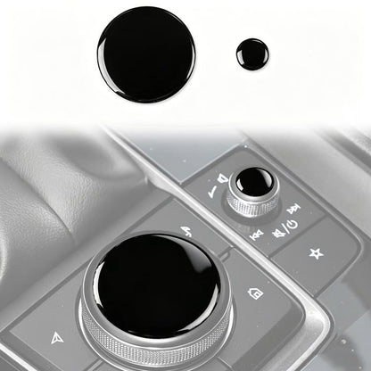 For Mazda CX-50 2022-2024 2pcs/Set Car Multimedia Knob Sticker, Multimedia Knob