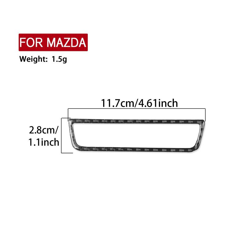 For Mazda CX-50 2022-2024 Car Parking Sensor Switch Panel Carbon Fiber Sticker, Parking Sensor Switch Panel