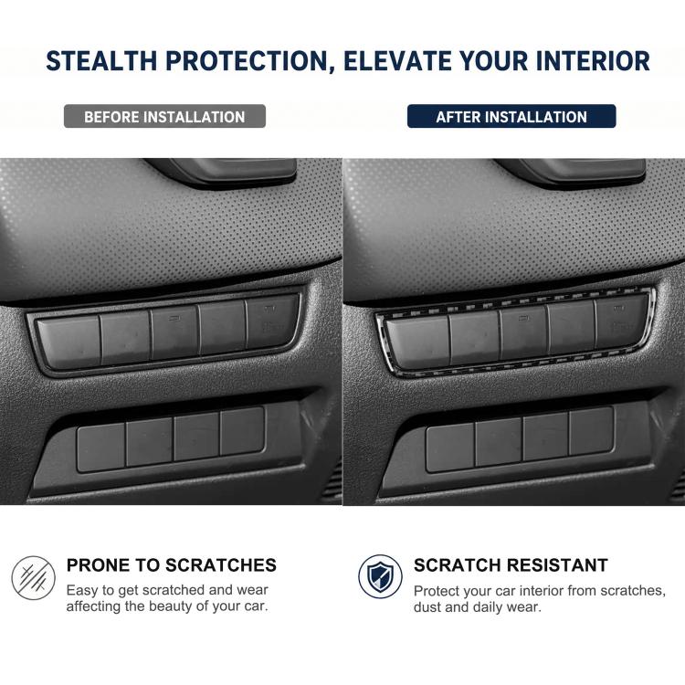 For Mazda CX-50 2022-2024 Car Parking Sensor Switch Panel Carbon Fiber Sticker, Parking Sensor Switch Panel
