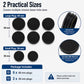 Black dust plug covers set with large and small sizes (2-hole diameters)