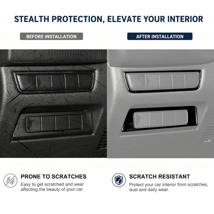 For Mazda CX-50 2022-2024 2pcs/Set Car Headlight Switch Panel Sticker, 2pcs/Set Headlight Switch Panel