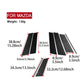 Black carbon fiber style B-pillar trim stickers set with multiple pieces for Mazda CX-50