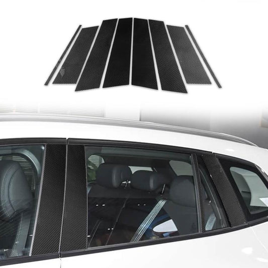 For Mazda CX-50 2022-2024 8pcs/Set Car B-Pillar Carbon Fiber Style Sticker, B-Pillar