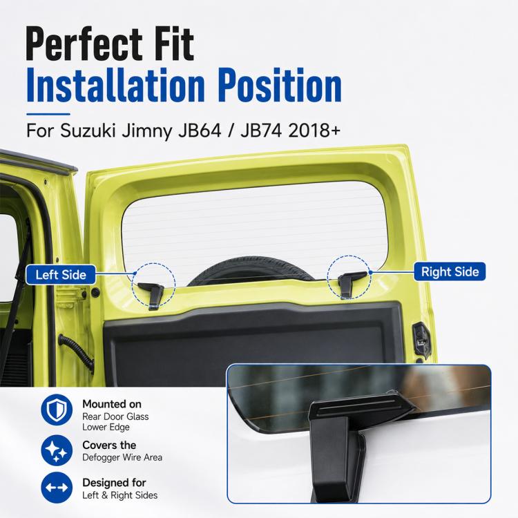 Demisting Device Protective Cover For Car Windshield Rearview Mirror For Suzuki Jimmy JB64 / JB74