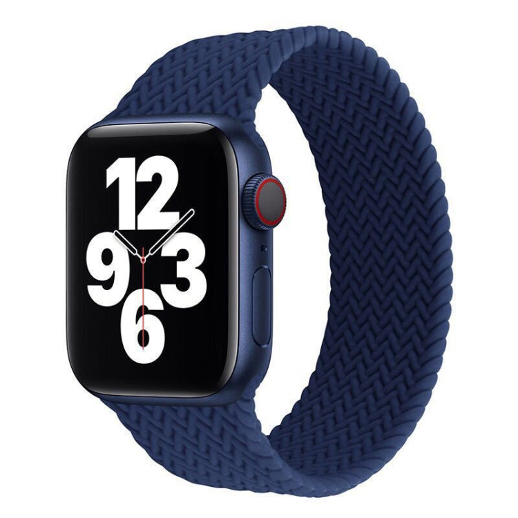 Single-turn Woven Pattern Silicone Watchband For Apple Watch Series 6 & SE & 5 & 4 40mm / 3 & 2 & 1 38mm, S, M, L