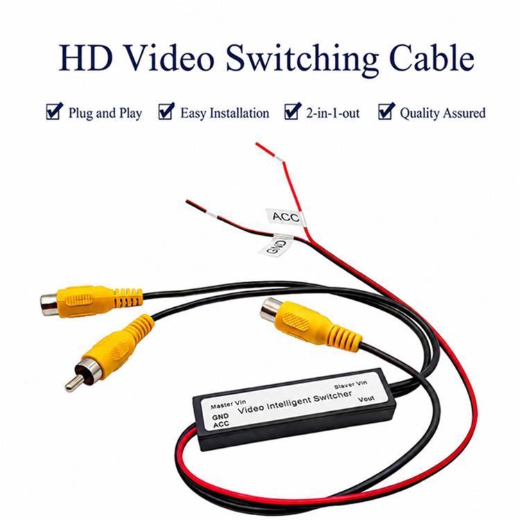 Dash Camera 2 In 1 Out HD Video Adapter Cable, 2 In 1 Out Video Adapter Cable