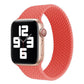 Woven pattern silicone watch band, coral red, for Apple Watch