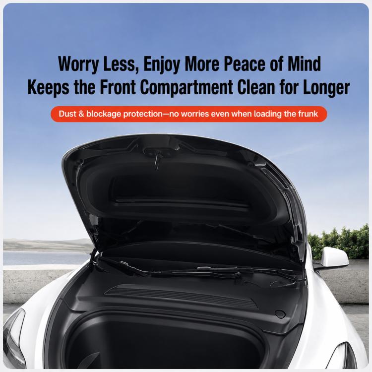 Car Front Hood Gutter Anti-blocking Protective Cover, For Teala Model 3