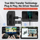 Black glove box expansion hub with USB ports and Type-C charging, plug-in view