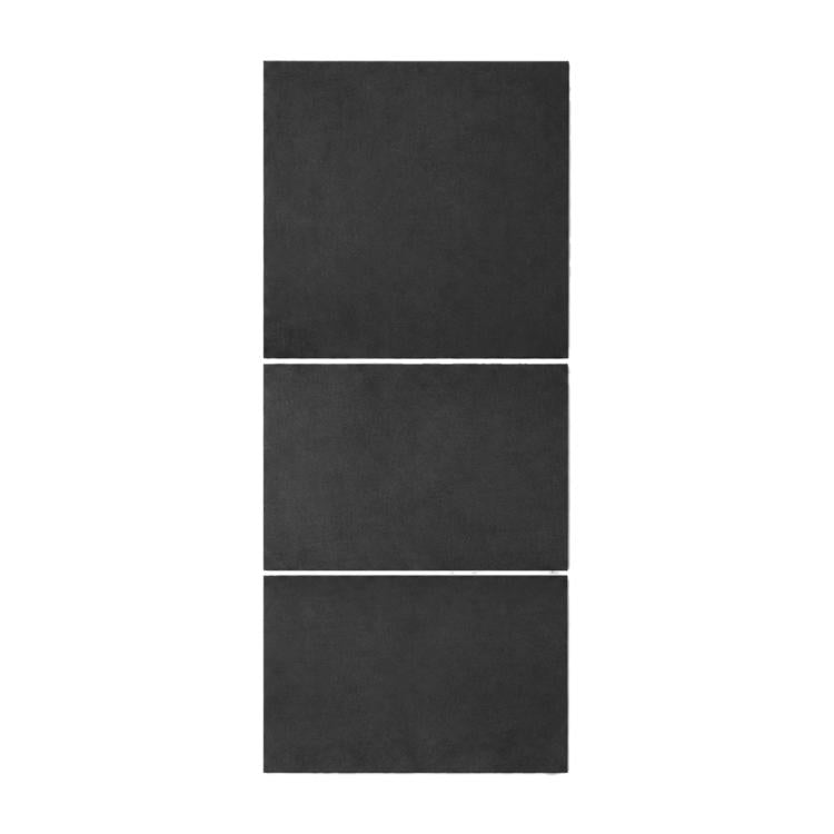 Dark gray suede dashboard center console protective film, three rectangular pieces