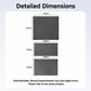 Dashboard Center Control Suede Leather Anti-Static Sticker, For Tesla Model Y / 3 Grey